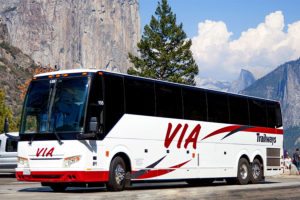 Via Adventures coach buses.