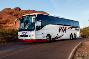 Via Adventures coach bus.